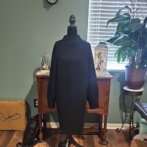 Black Turtleneck Sweater Dress